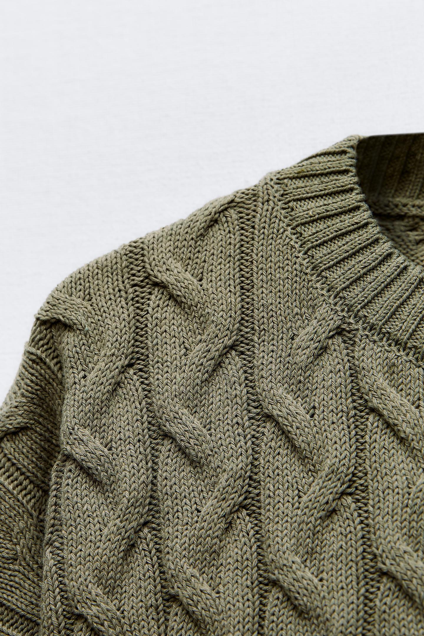 Cropped Wool Sweater