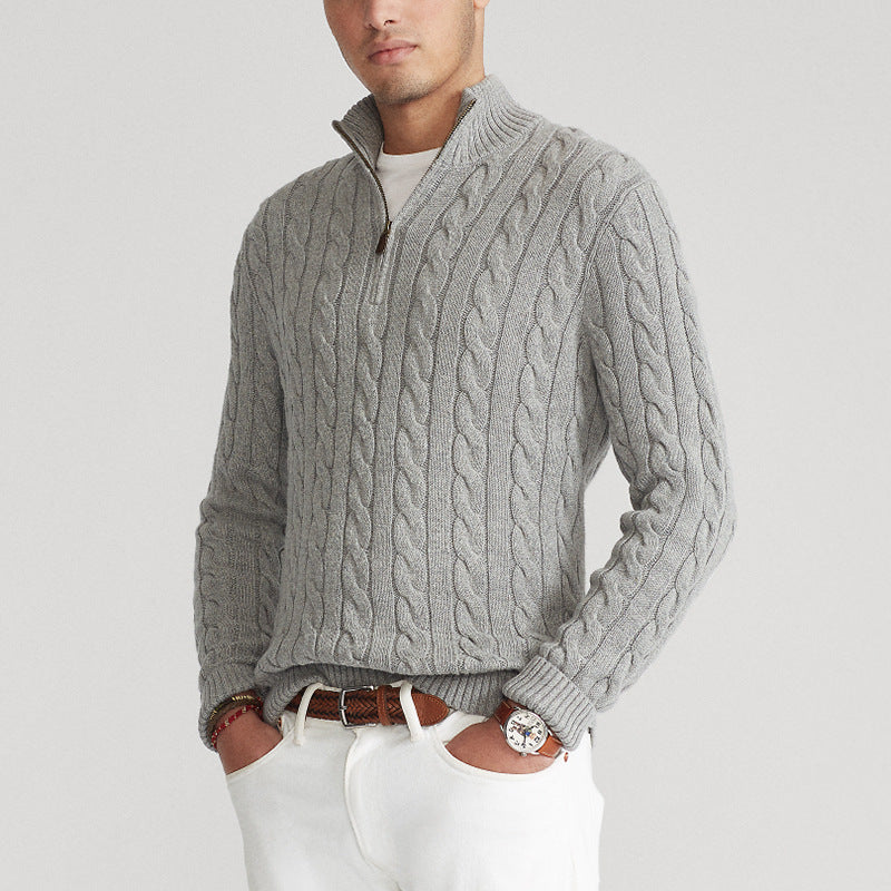 Cotton Zip Sweater