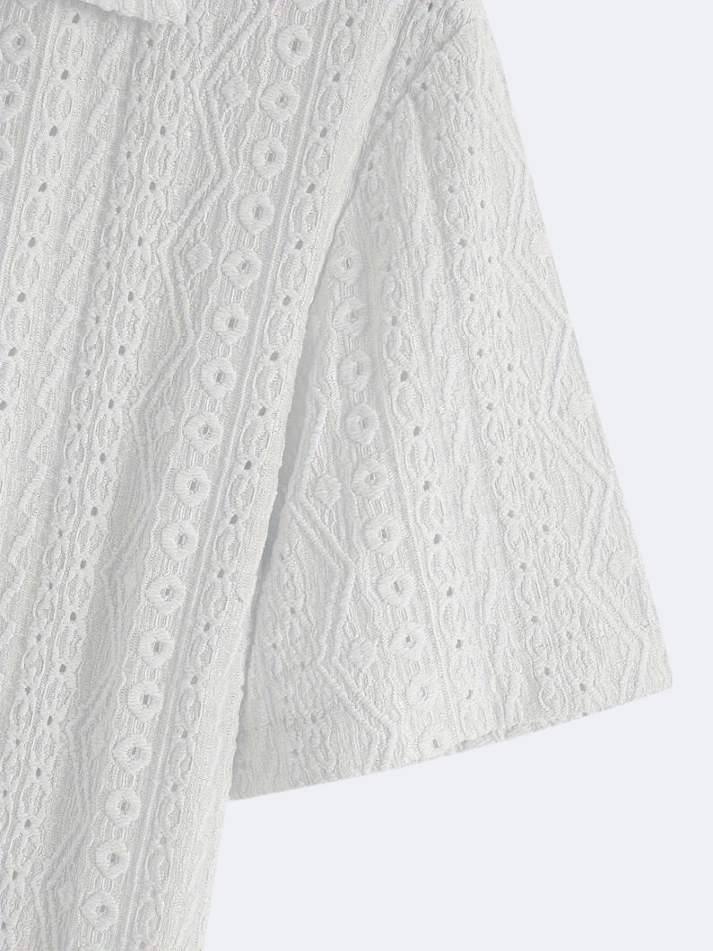 Old Money Patterned Classic Knitted Elegant Summer Polo Shirt