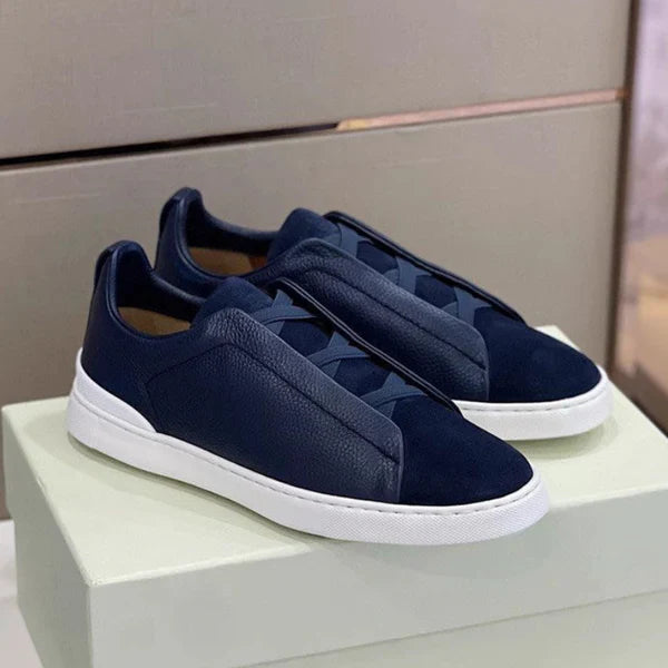 Men’s Sneakers – Premium Leather and Suede, Comfortable Fit-1