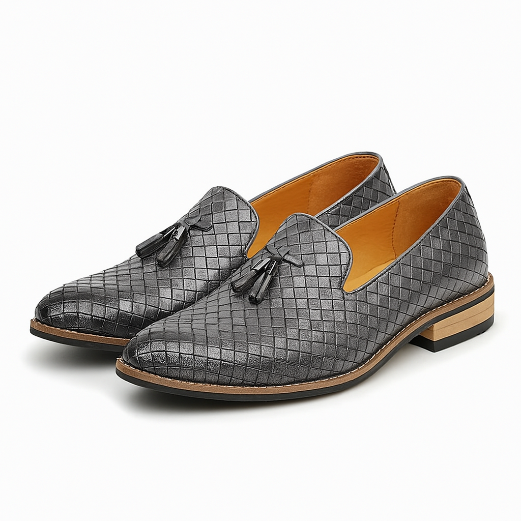 THRUSTYLE | Woven Tassel Loafers