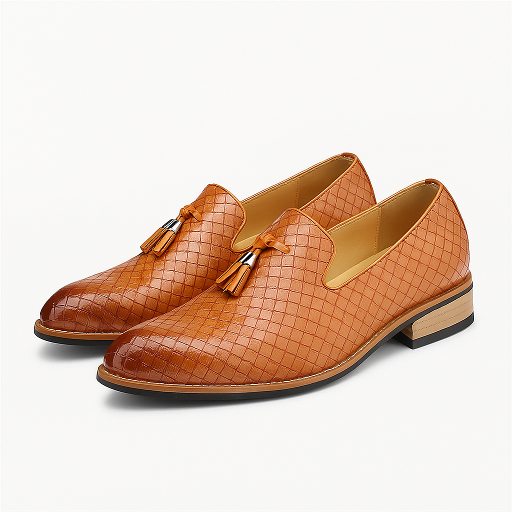 THRUSTYLE | Woven Tassel Loafers