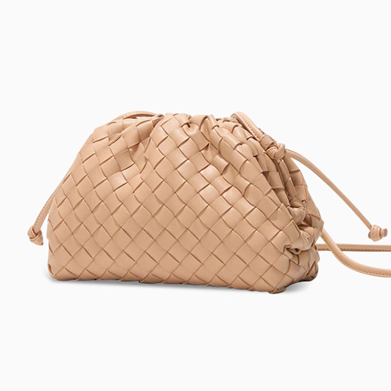 Women’s Woven Cloud Messenger Bag – Lightweight and Stylish Handbag for Casual and Travel Outings