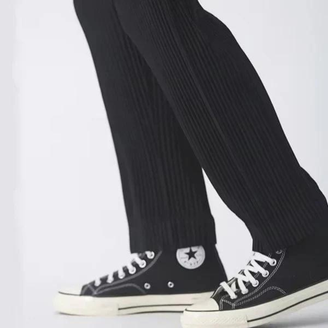 Men’s ribbed cotton pants – relaxed-fit breathable trousers