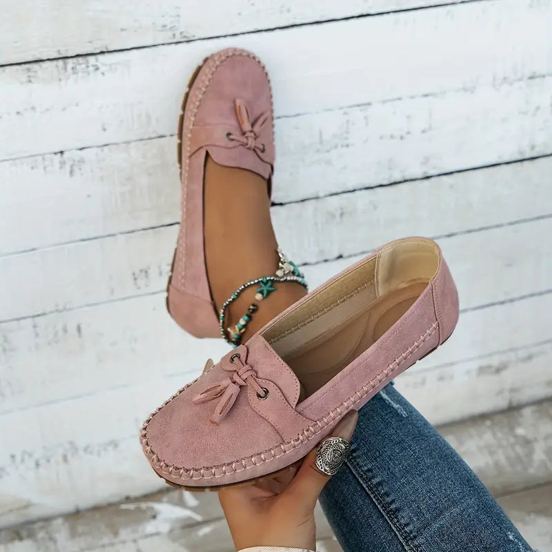 Variant image for Women’s Vintage Loafers – Orthopedic Comfort, Bow Detail, Non-Slip Sole-7