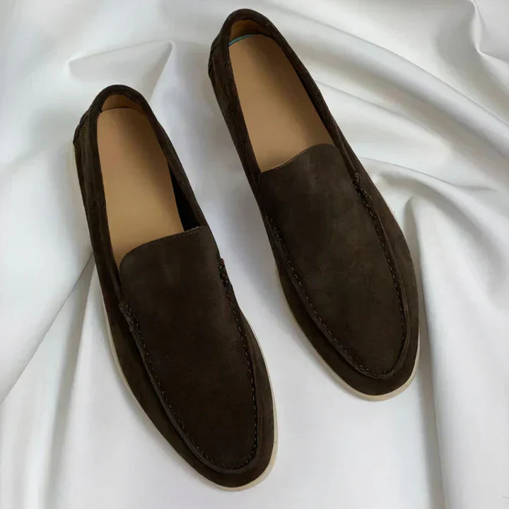 Men’s Leather Slippers - Vintage Loafer Style - Soft & Durable - Comfortable Fit