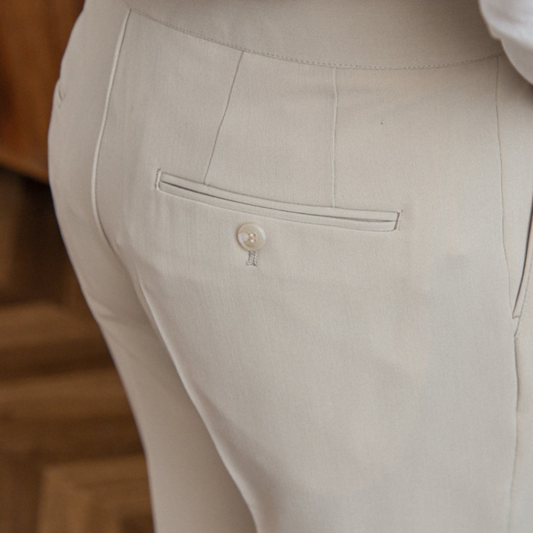 Men’s High-Waist Pleated Trousers
