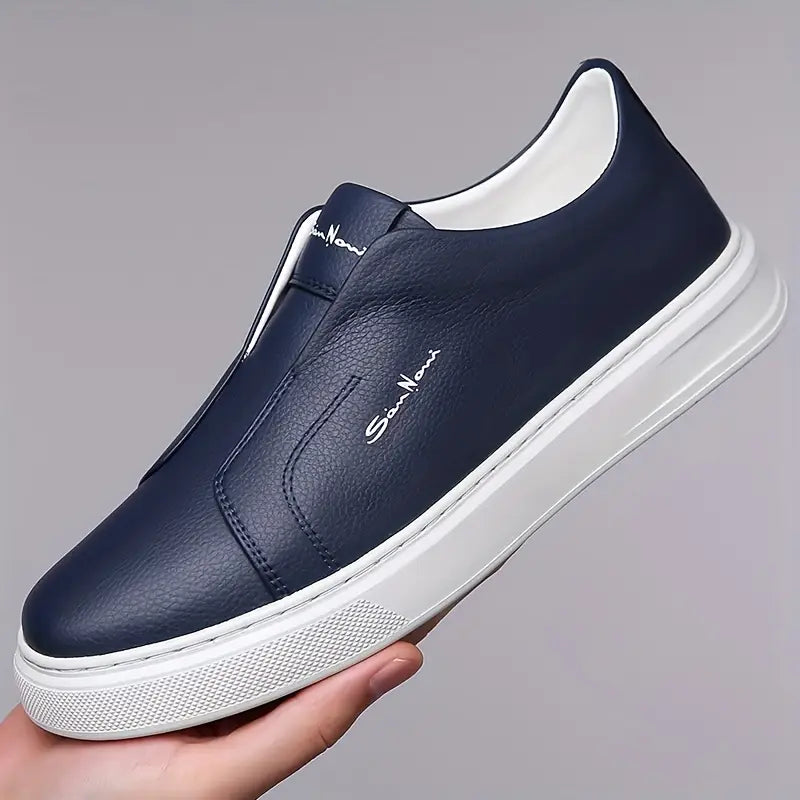 Men’s Sneakers – Premium Vegan Leather, No-Lace Design-3
