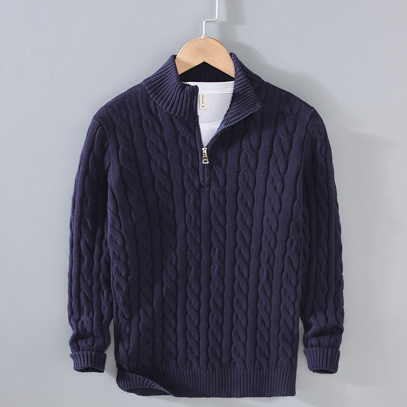Cotton Zip Sweater