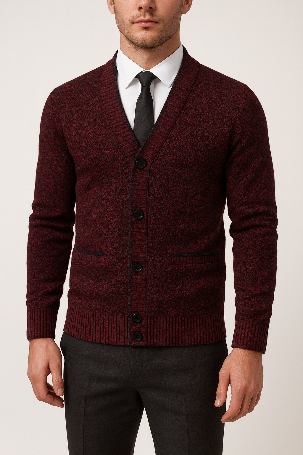 THRUSTYLE | V-Neck Cardigan