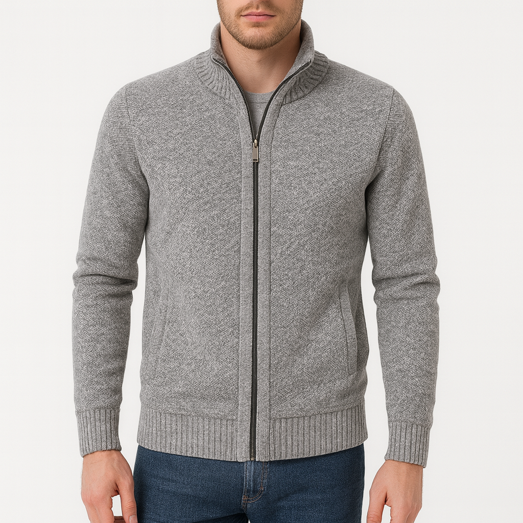 THRUSTYLE | Zip Mock Cardigan