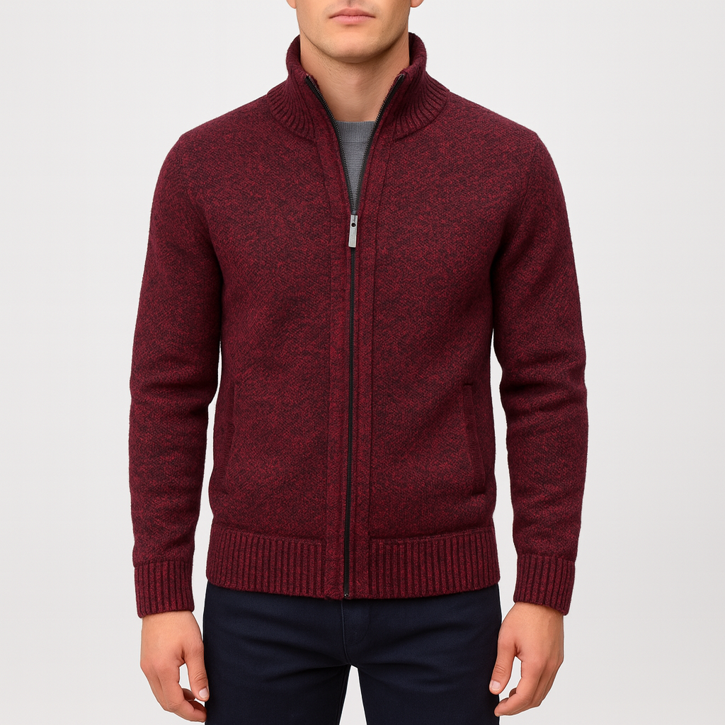 THRUSTYLE | Zip Mock Cardigan