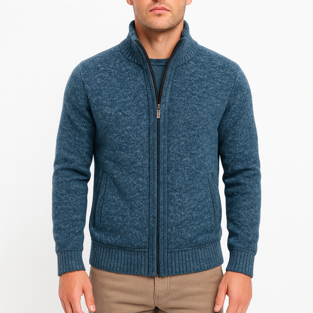 THRUSTYLE | Zip Mock Cardigan