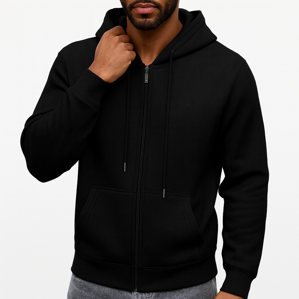 THRUSTYLE | Waffle Hooded Jacket