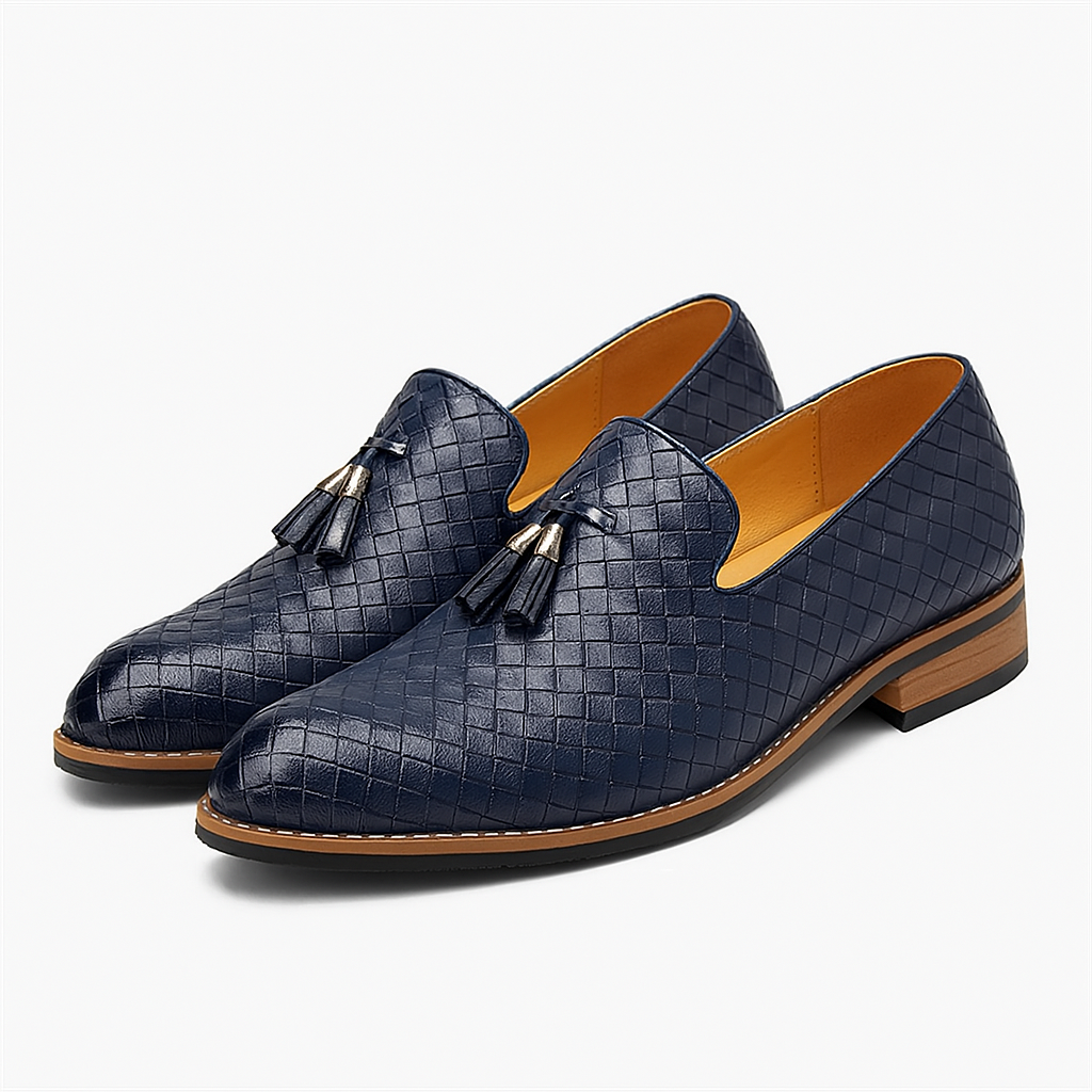 THRUSTYLE | Woven Tassel Loafers