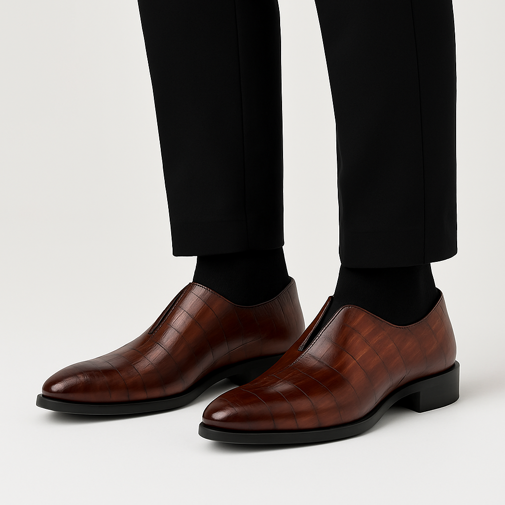 THRUSTYLE | Leather Penny Loafers