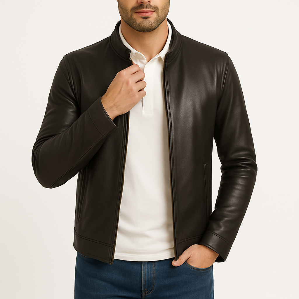 THRUSTYLE | Slim Leather Jacket