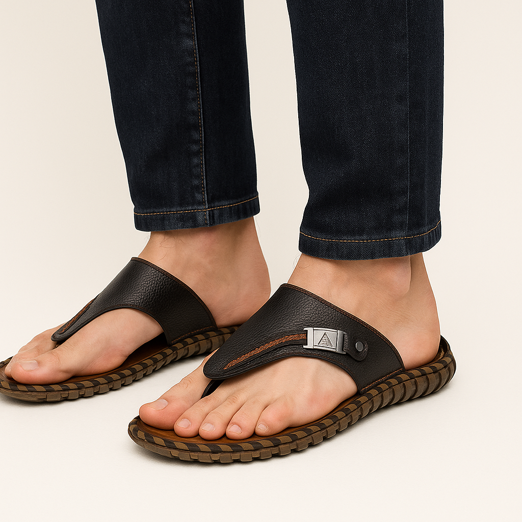 THRUSTYLE | Levi Leather Flip-Flops