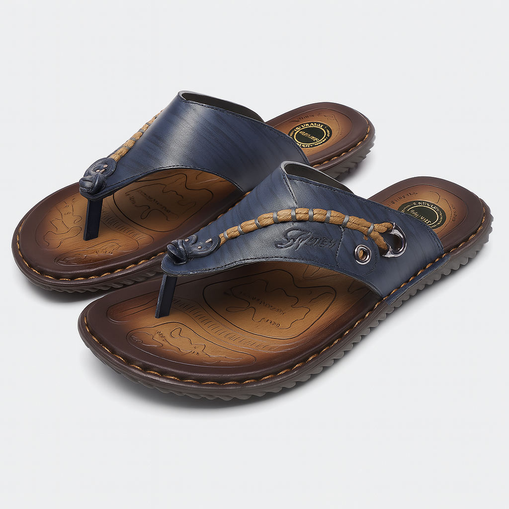 THRUSTYLE | Levi Leather Flip-Flops