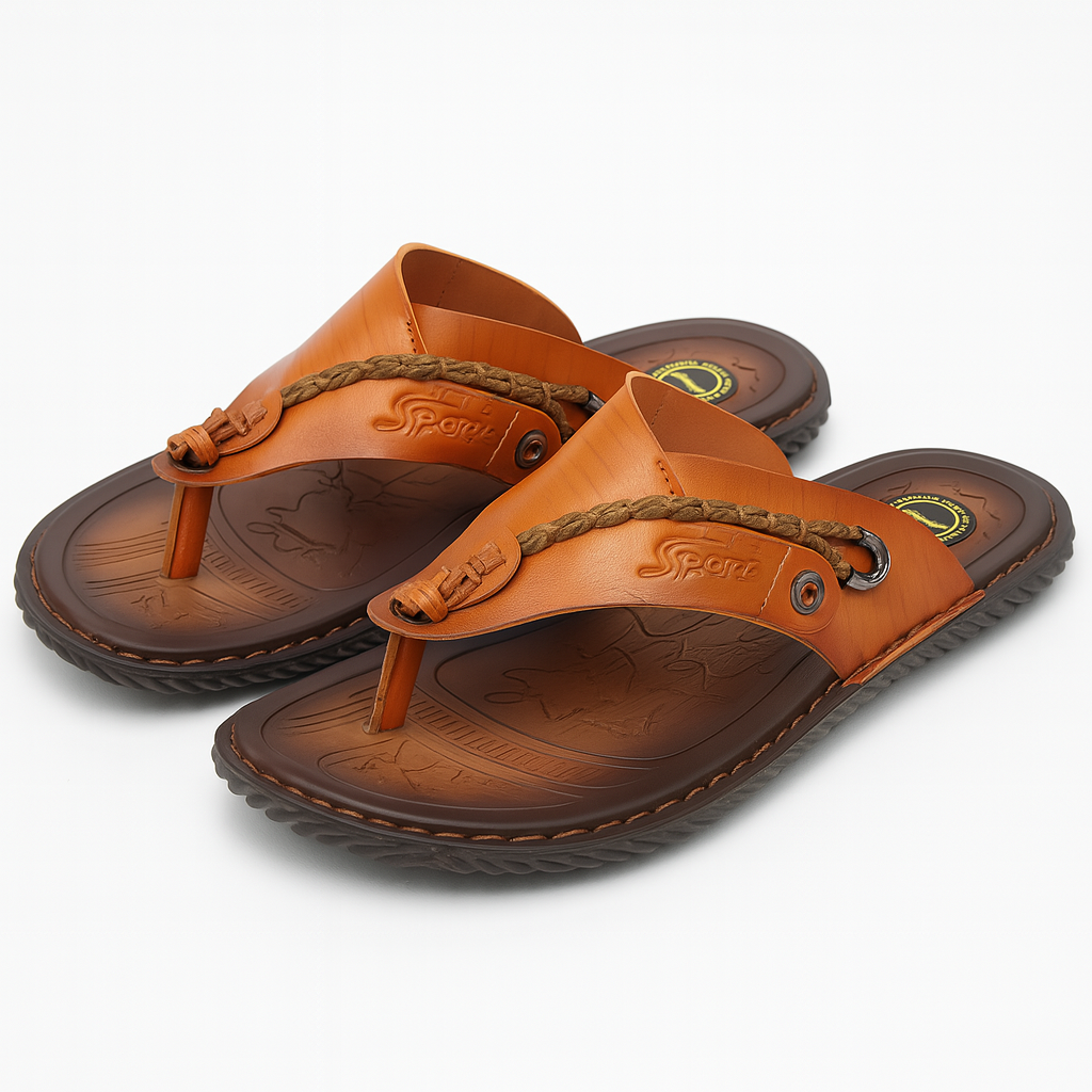 THRUSTYLE | Levi Leather Flip-Flops