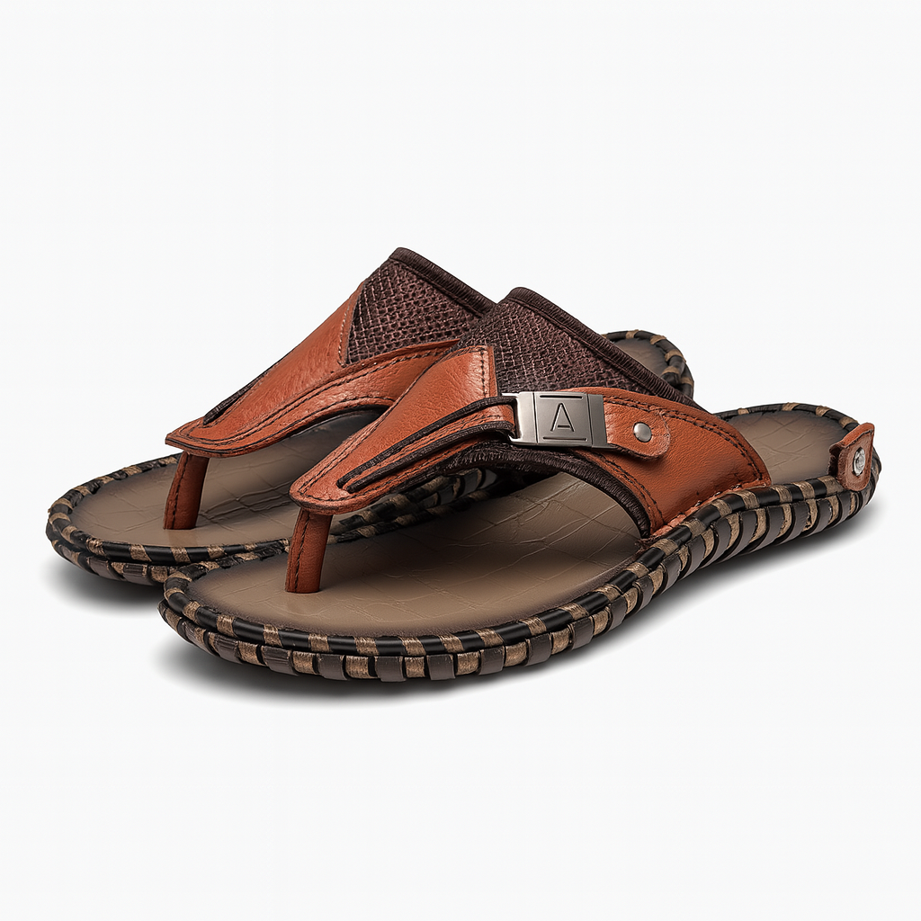 THRUSTYLE | Levi Leather Flip-Flops
