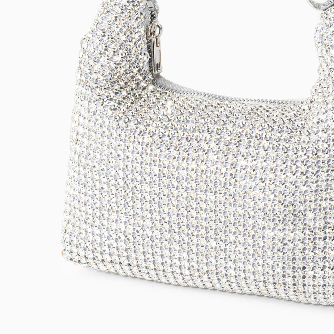 Luxury Rhinestone Evening Bag – Silver Black Gold