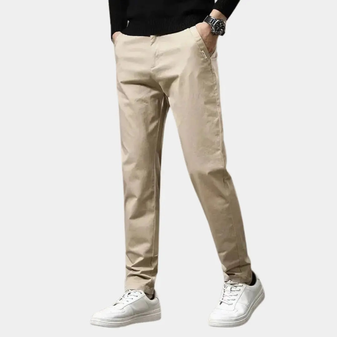 Men’s Slim-Fit Dress Trousers – Stretch Fabric, Business & Formal Wear
