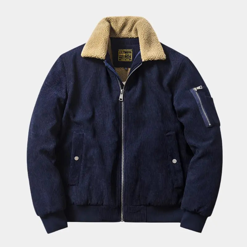 Men’s Corduroy Bomber Jacket – Classic, Durable & Modern
