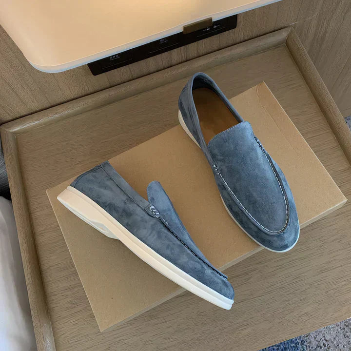 Men’s Leather Slippers - Vintage Loafer Style - Soft & Durable - Comfortable Fit