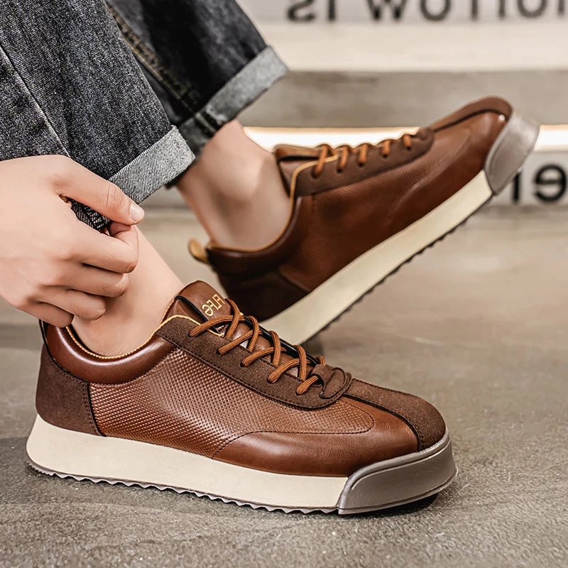 Men’s Sneakers – Genuine Italian Leather, Breathable Comfort-6