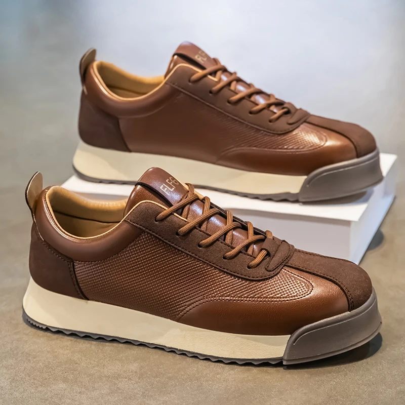 Men’s Sneakers – Genuine Italian Leather, Breathable Comfort-4