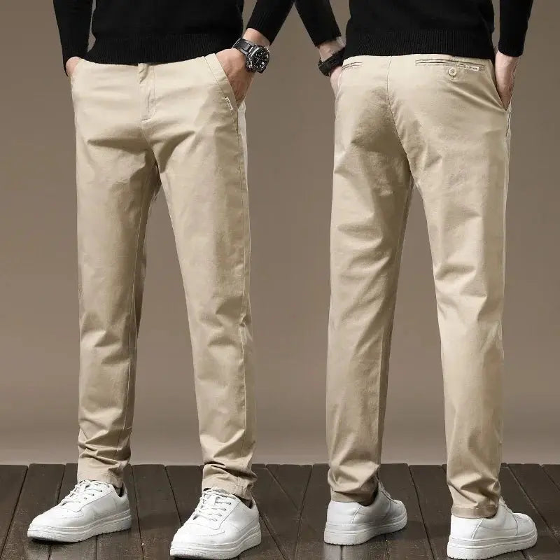Men’s Slim-Fit Dress Trousers – Stretch Fabric, Business & Formal Wear