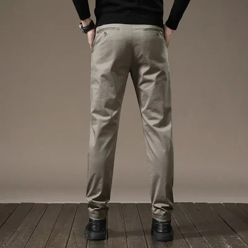 Men’s Slim-Fit Dress Trousers – Stretch Fabric, Business & Formal Wear