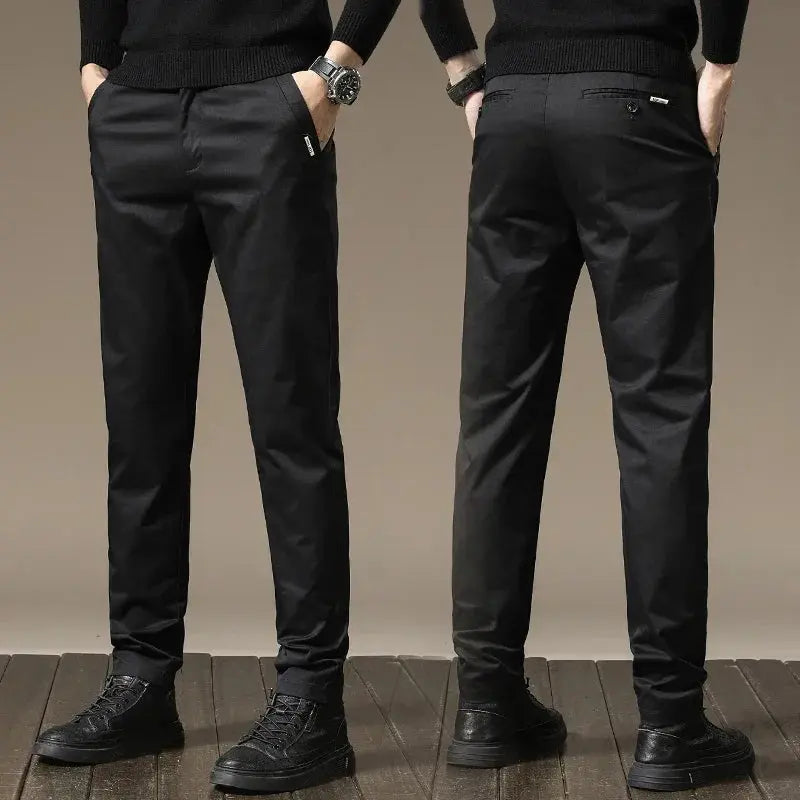 Men’s Slim-Fit Dress Trousers – Stretch Fabric, Business & Formal Wear