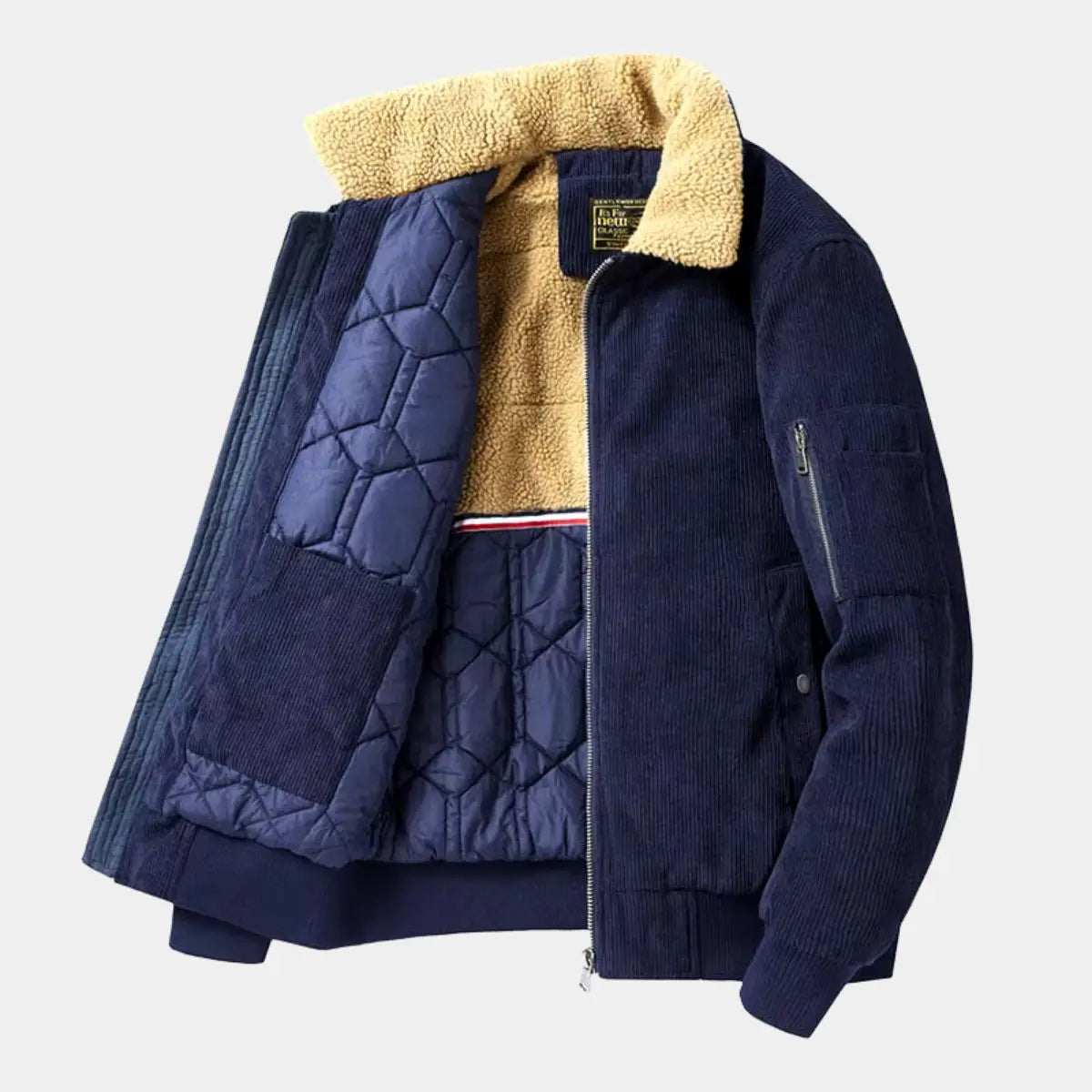 Men’s Corduroy Bomber Jacket – Classic, Durable & Modern