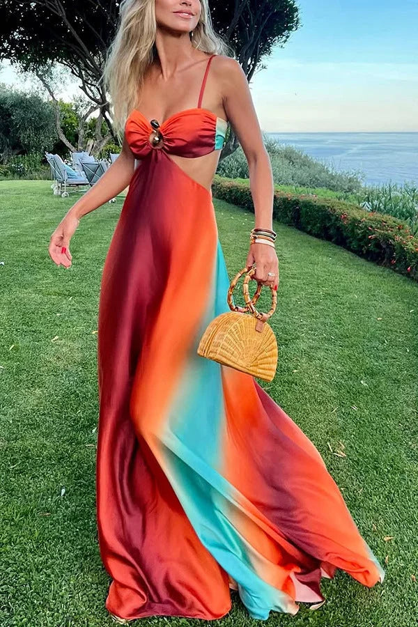 ombre maxi dress, vibrant maxi dress, flowy dress, cutout dress, elegant evening dress, lightweight summer dress, summer dresses for women, summer maxi dress, flowy maxi dress, cut out maxi dress, long flowy dresses, summer maxi dresses for women, ombre flowy maxi dress, vibrant cutout evening maxi dress, lightweight flowy summer maxi dresses for women, elegant long cut out dress