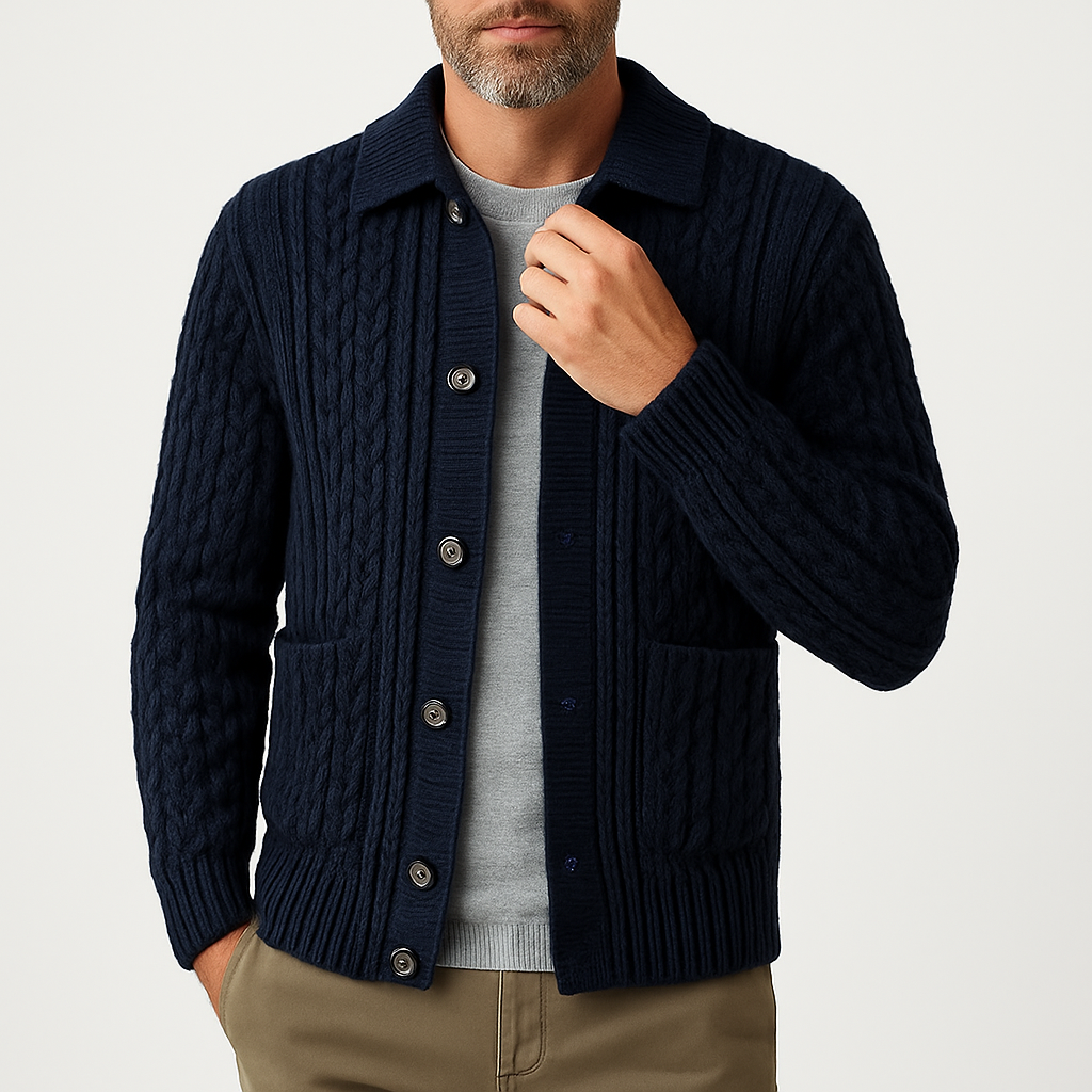 THRUSTYLE | Cable Knit Cardigan