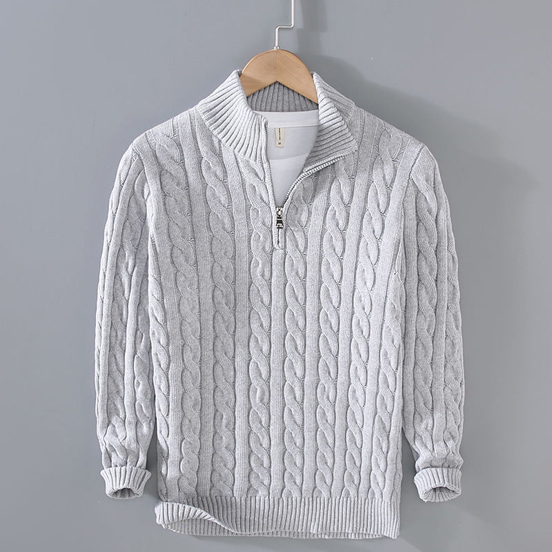 Cotton Zip Sweater
