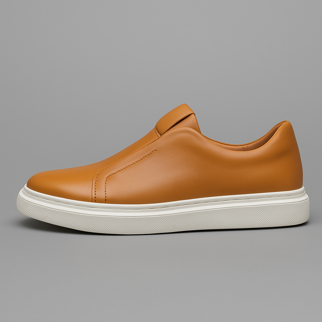 Men’s Sneakers – Premium Vegan Leather, No-Lace Design-2