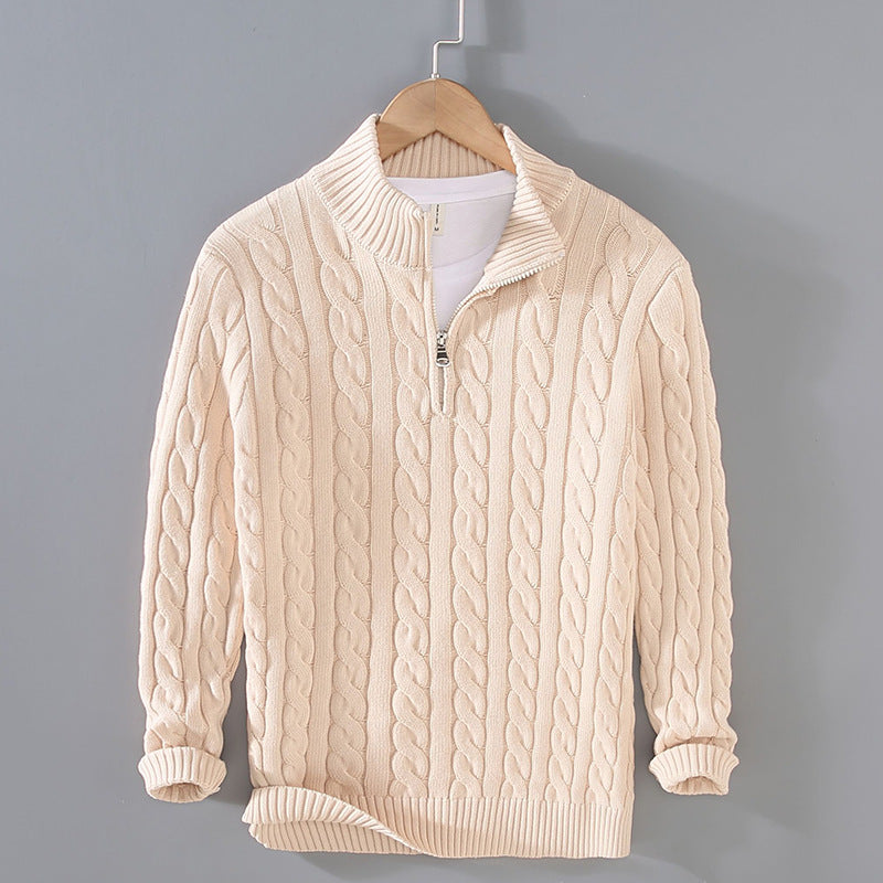 Cotton Zip Sweater