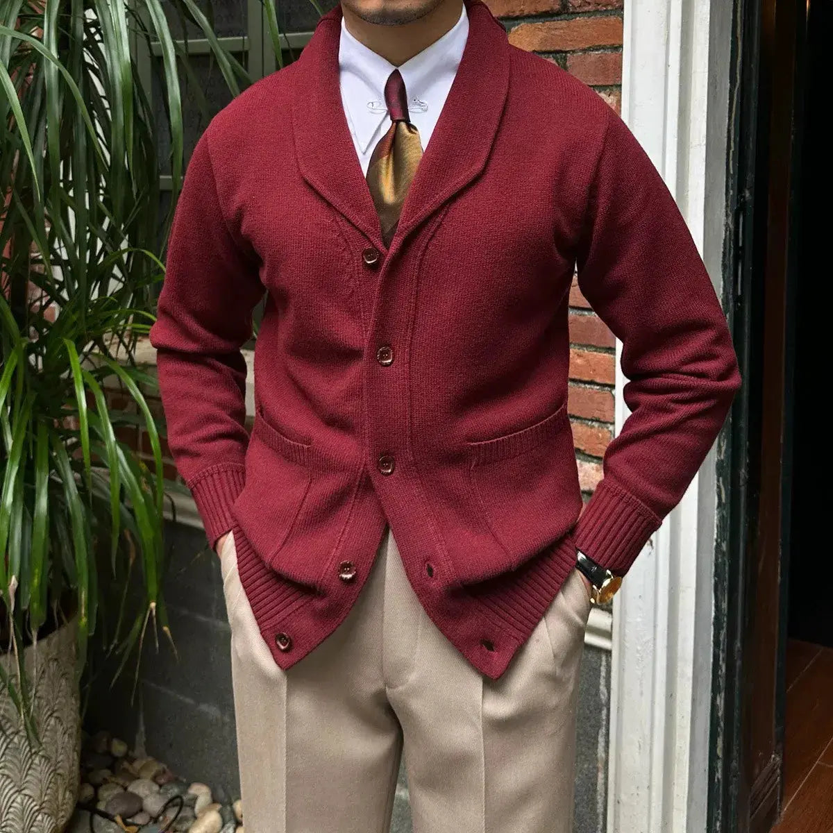 Men's British Knit Cardigan – Classic Comfort Redefined