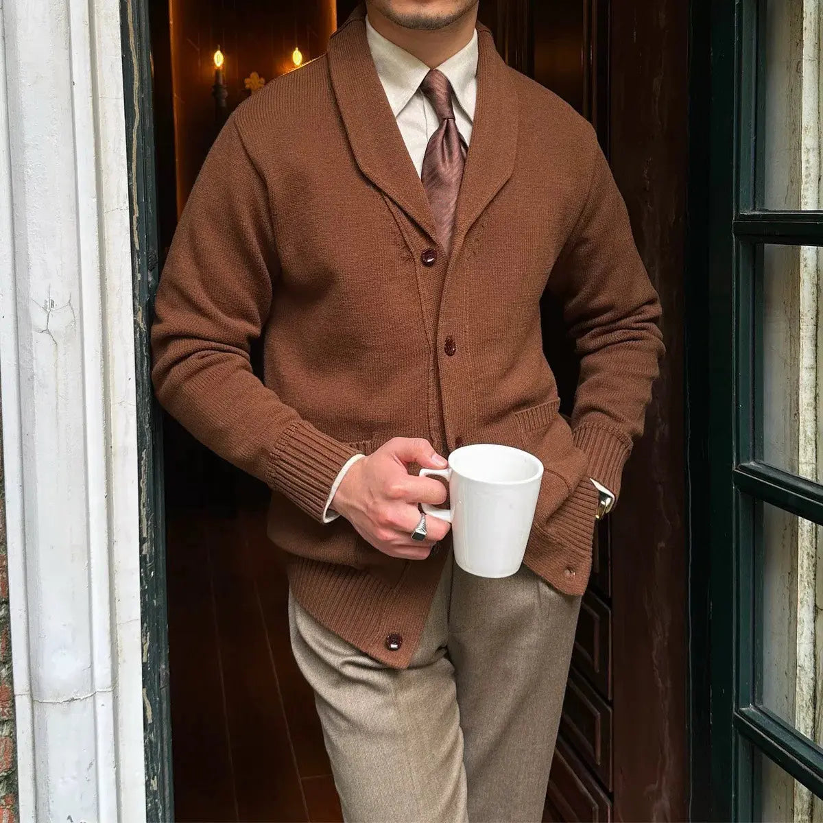 Men's British Knit Cardigan – Classic Comfort Redefined