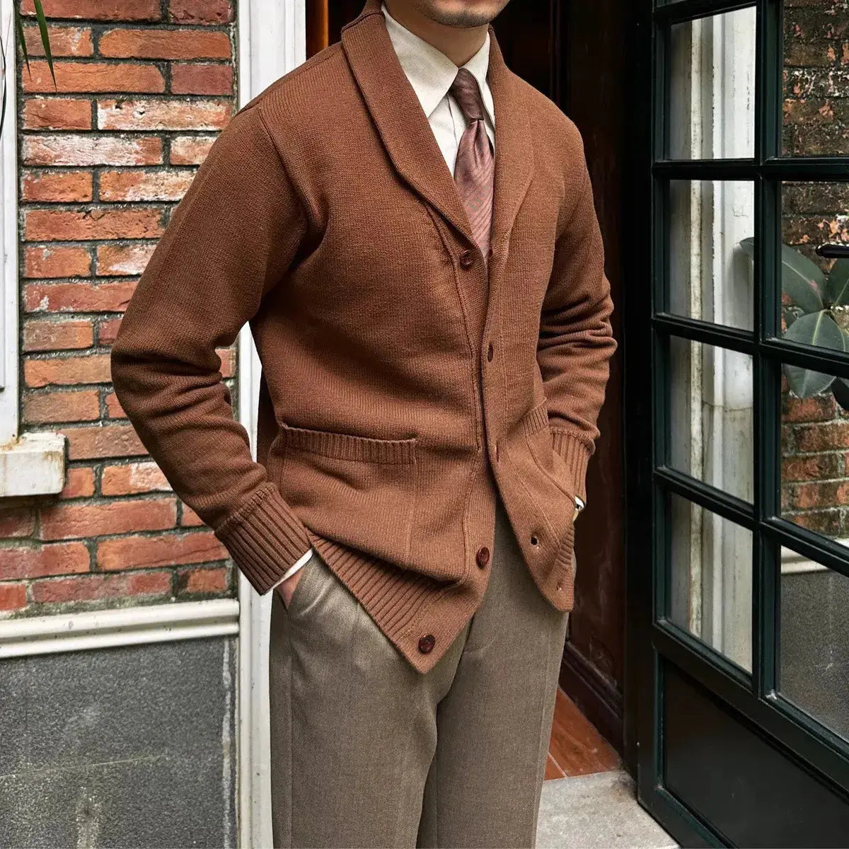 Men's British Knit Cardigan – Classic Comfort Redefined