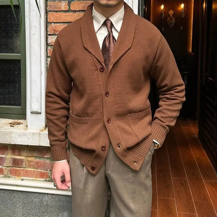 Men's British Knit Cardigan – Classic Comfort Redefined