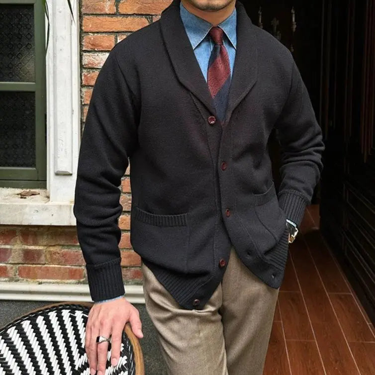 Men's British Knit Cardigan – Classic Comfort Redefined
