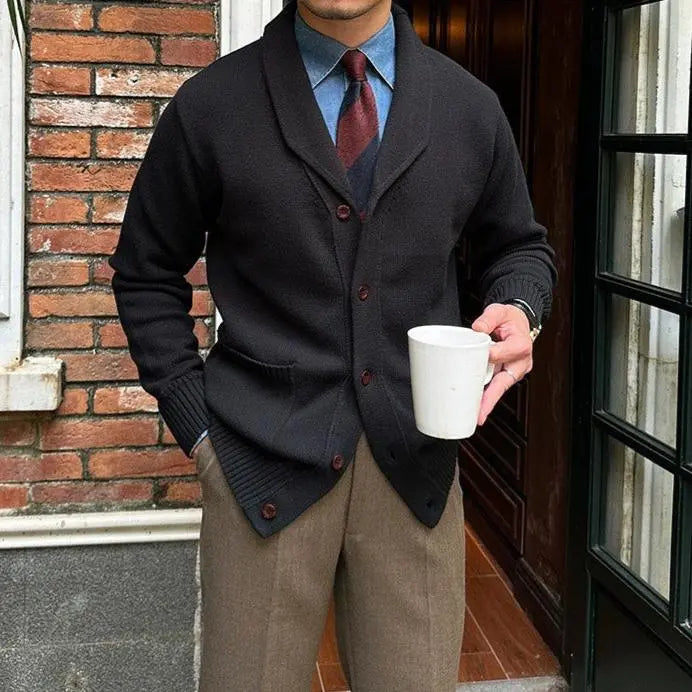 Men's British Knit Cardigan – Classic Comfort Redefined