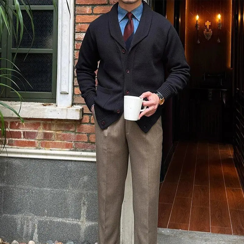 Men's British Knit Cardigan – Classic Comfort Redefined