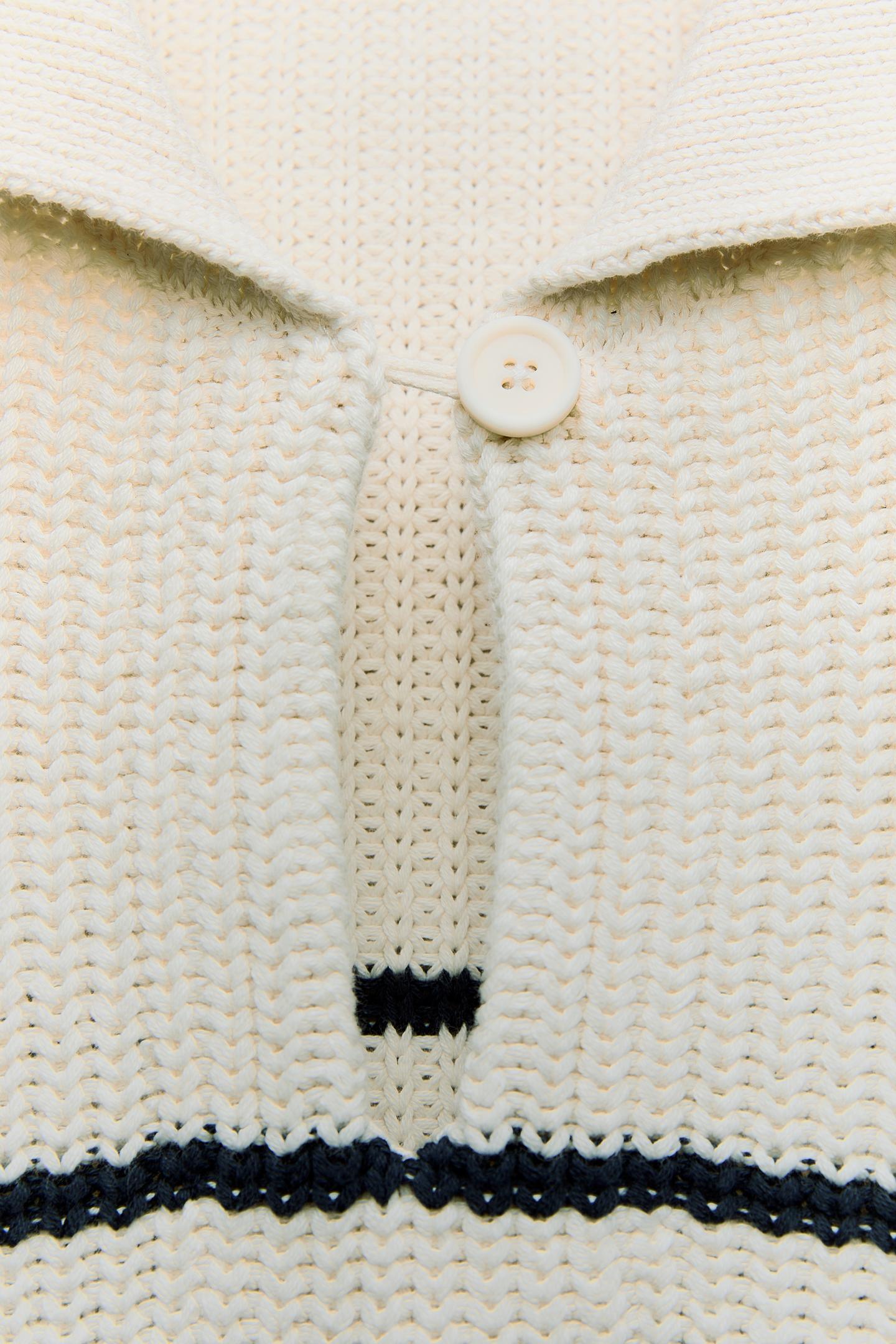 Thrustyle™ - Oversized Knit Polo Woolen Sweater