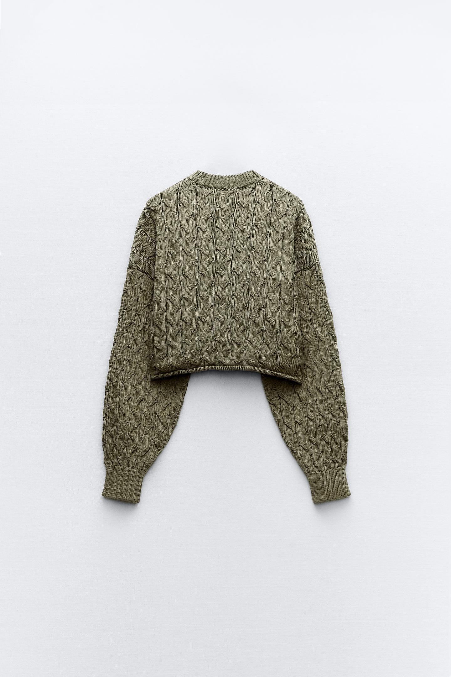 Cropped Wool Sweater