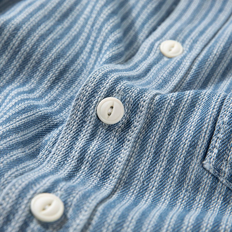 Thrustyle™ - Striped Loose Button Up